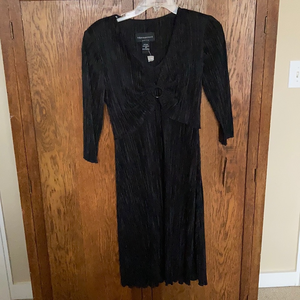 Micro pleat stretchy LBD very flattering